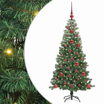 VidaXL Sapin de Noël avec 150 LED avec PVC vert standard 120 cm