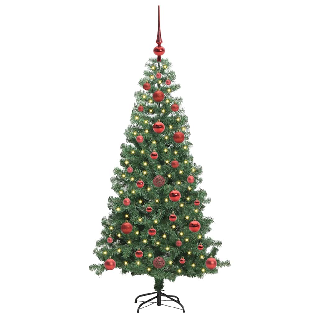 VidaXL Sapin de Noël avec 150 LED avec PVC vert standard 120 cm