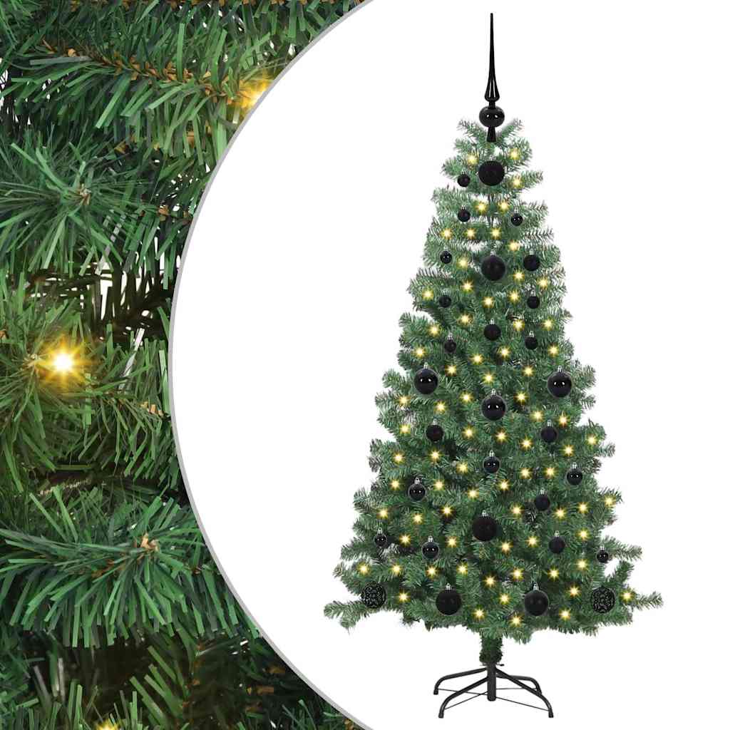 VidaXL Sapin de Noël avec 150 LED avec PVC vert standard 120 cm