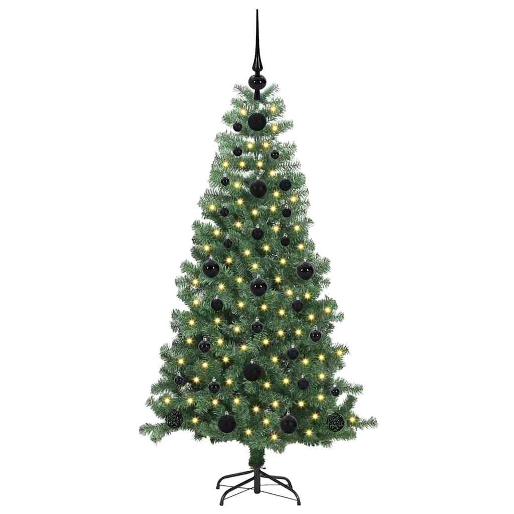 VidaXL Sapin de Noël avec 150 LED avec PVC vert standard 120 cm