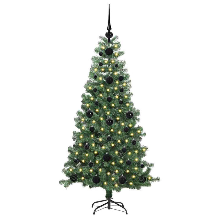 VidaXL Sapin de Noël avec 150 LED avec PVC vert standard 120 cm
