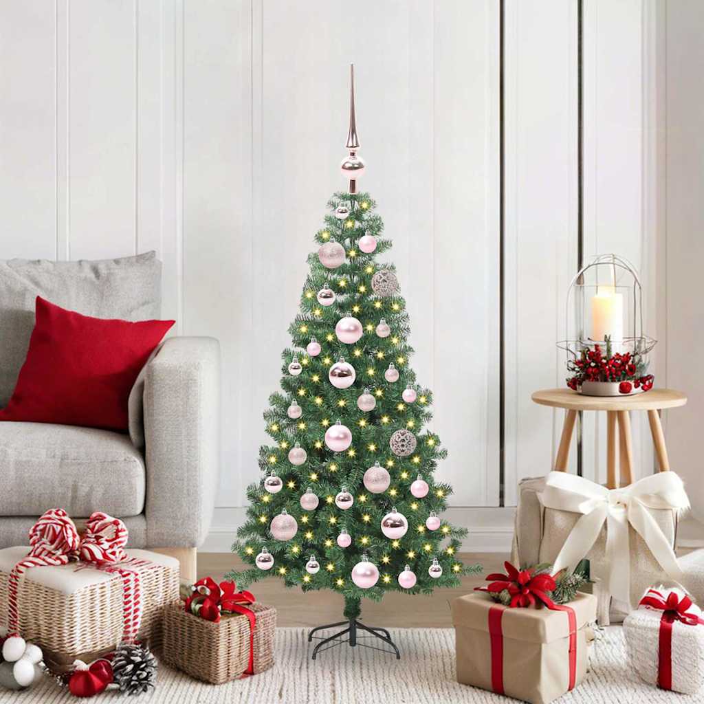 VidaXL Sapin de Noël avec 150 LED avec PVC vert standard 120 cm