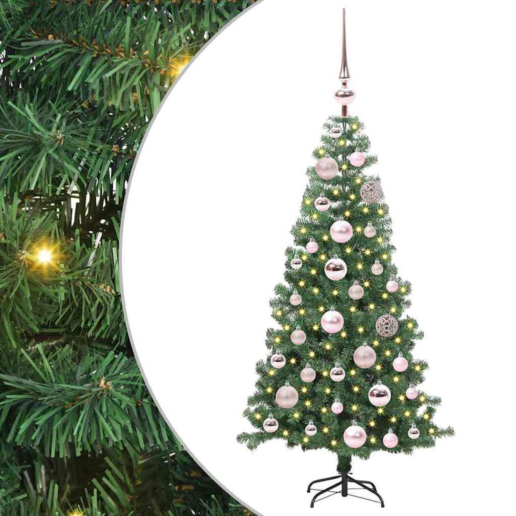 VidaXL Sapin de Noël avec 150 LED avec PVC vert standard 120 cm