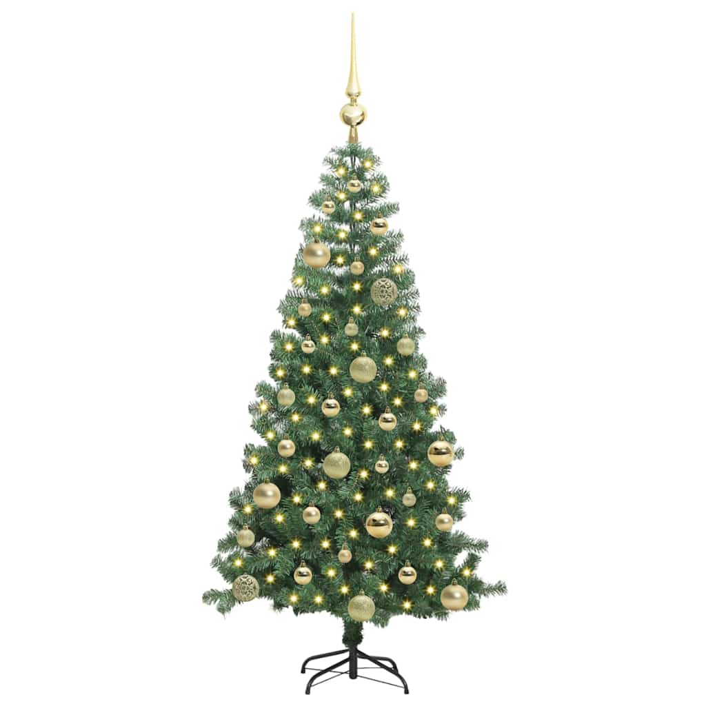 VidaXL Sapin de Noël avec 150 LED avec PVC vert standard 120 cm