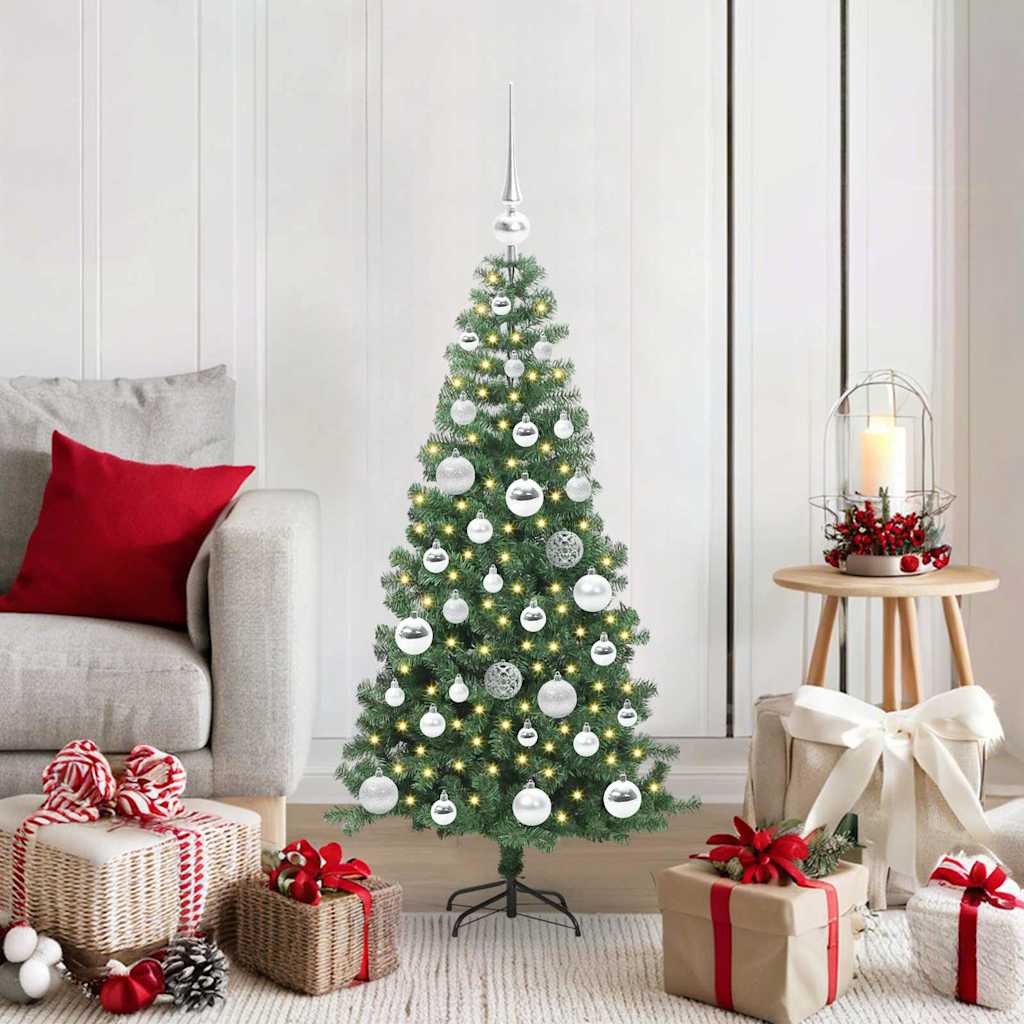 VidaXL Sapin de Noël avec 150 LED avec PVC vert standard 120 cm