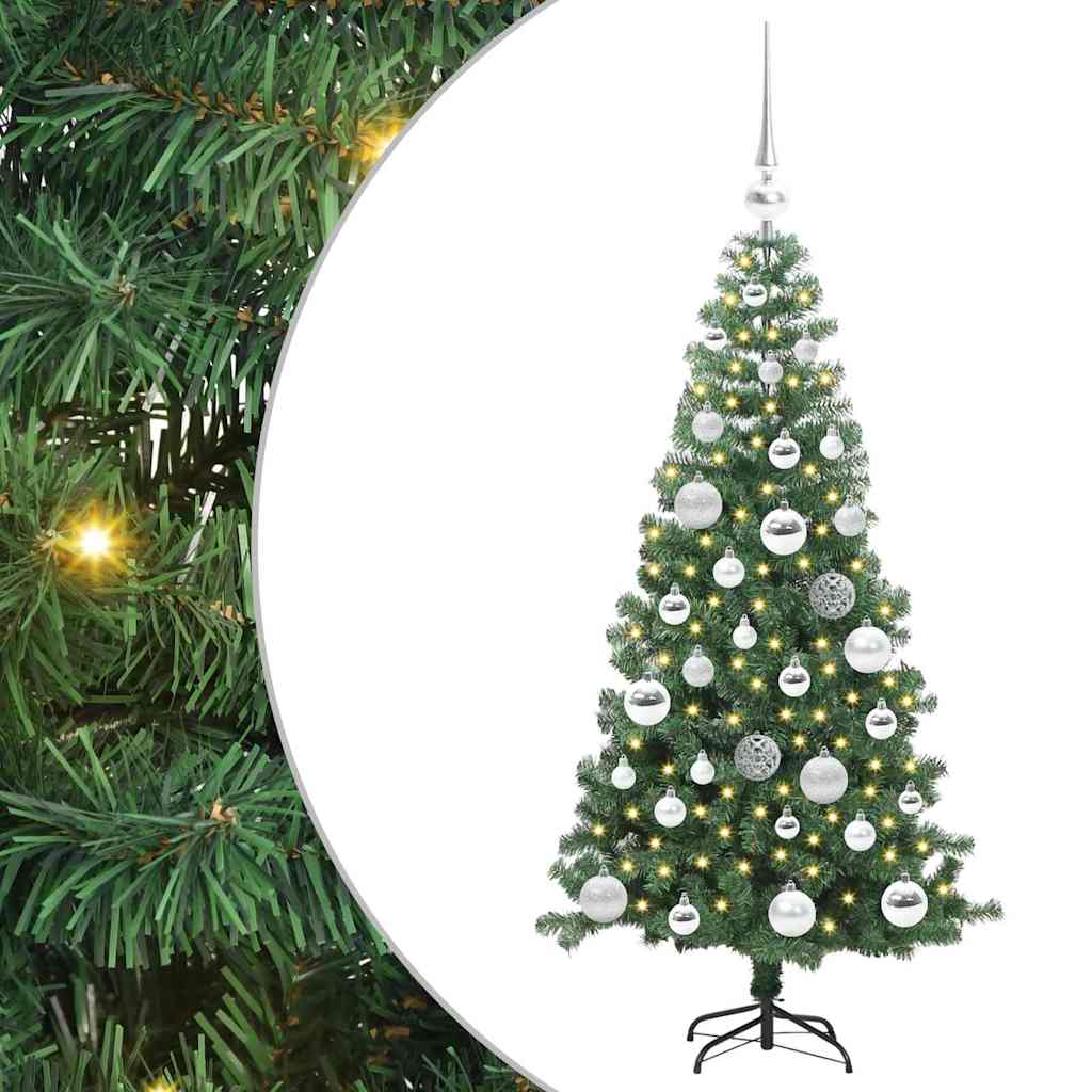VidaXL Sapin de Noël avec 150 LED avec PVC vert standard 120 cm