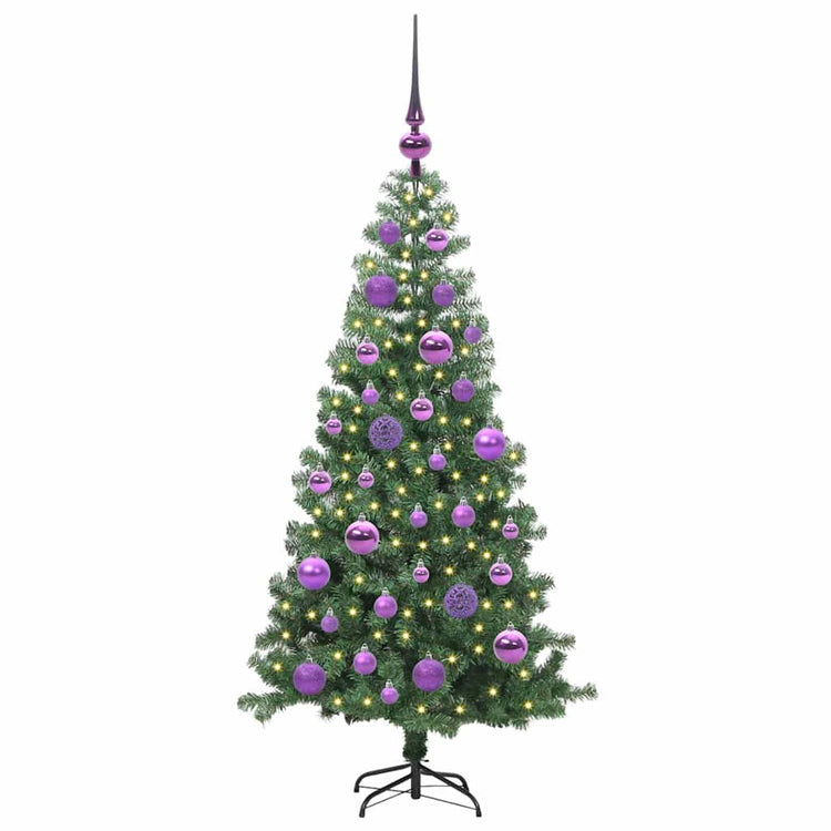 VidaXL Sapin de Noël avec 150 LED avec PVC vert standard 120 cm