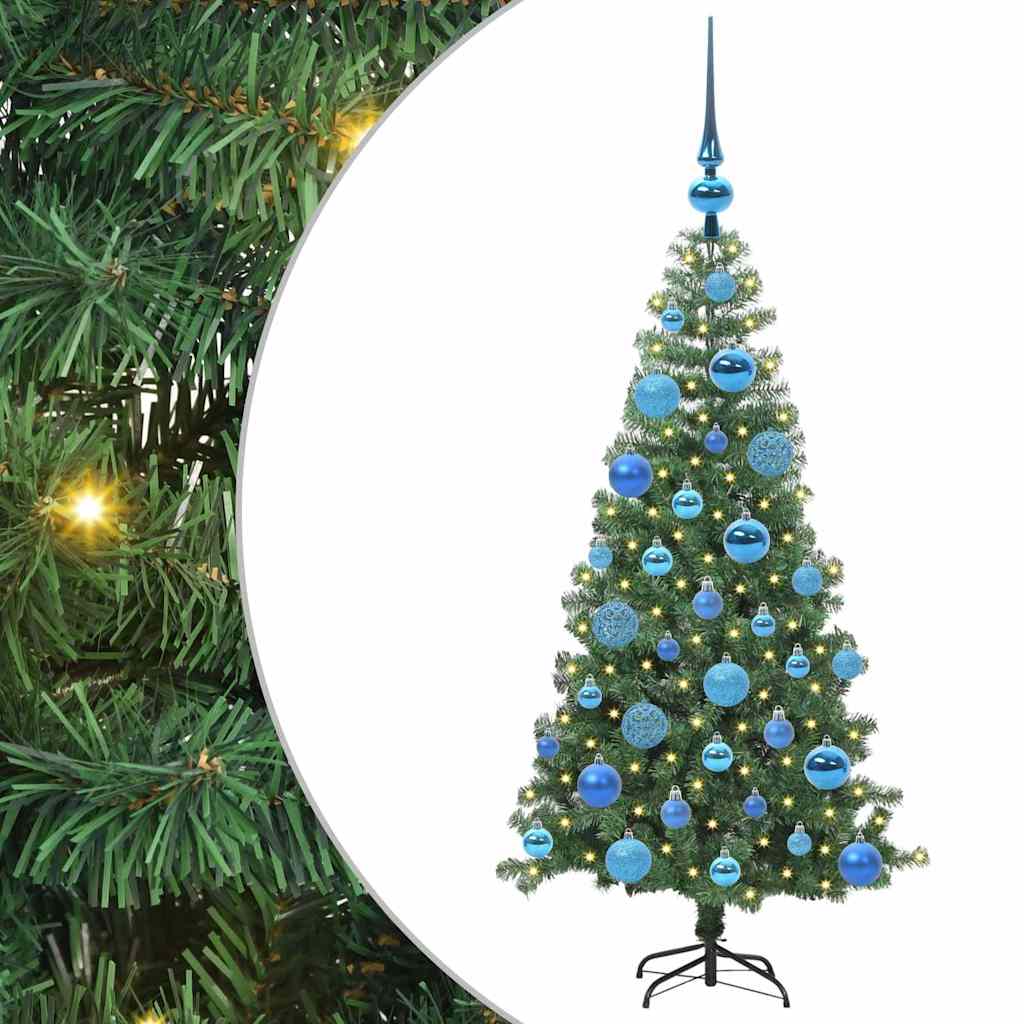 VidaXL Sapin de Noël avec 150 LED avec PVC vert standard 120 cm
