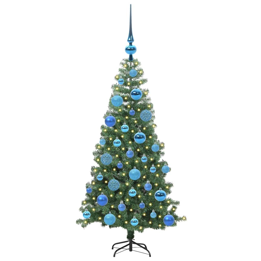 VidaXL Sapin de Noël avec 150 LED avec PVC vert standard 120 cm