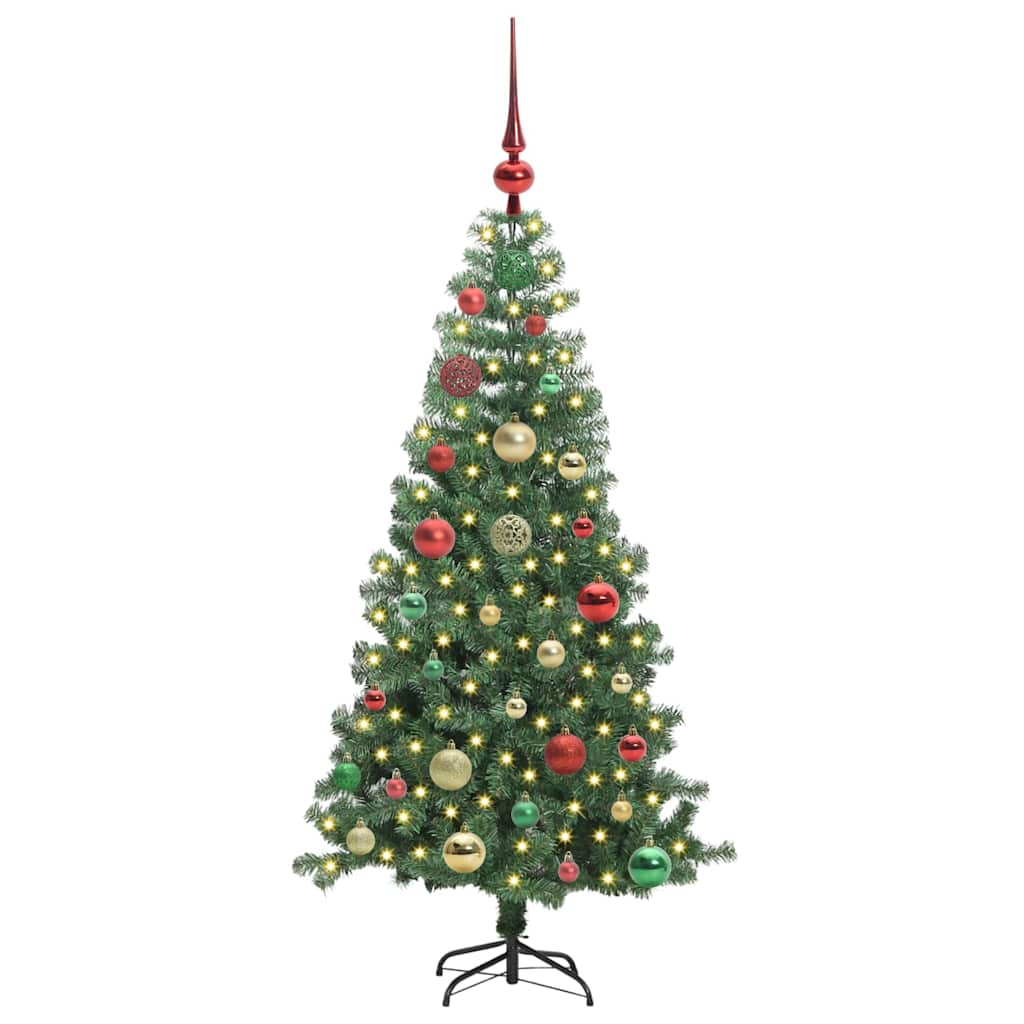 VidaXL Sapin de Noël avec 150 LED avec PVC vert standard 120 cm