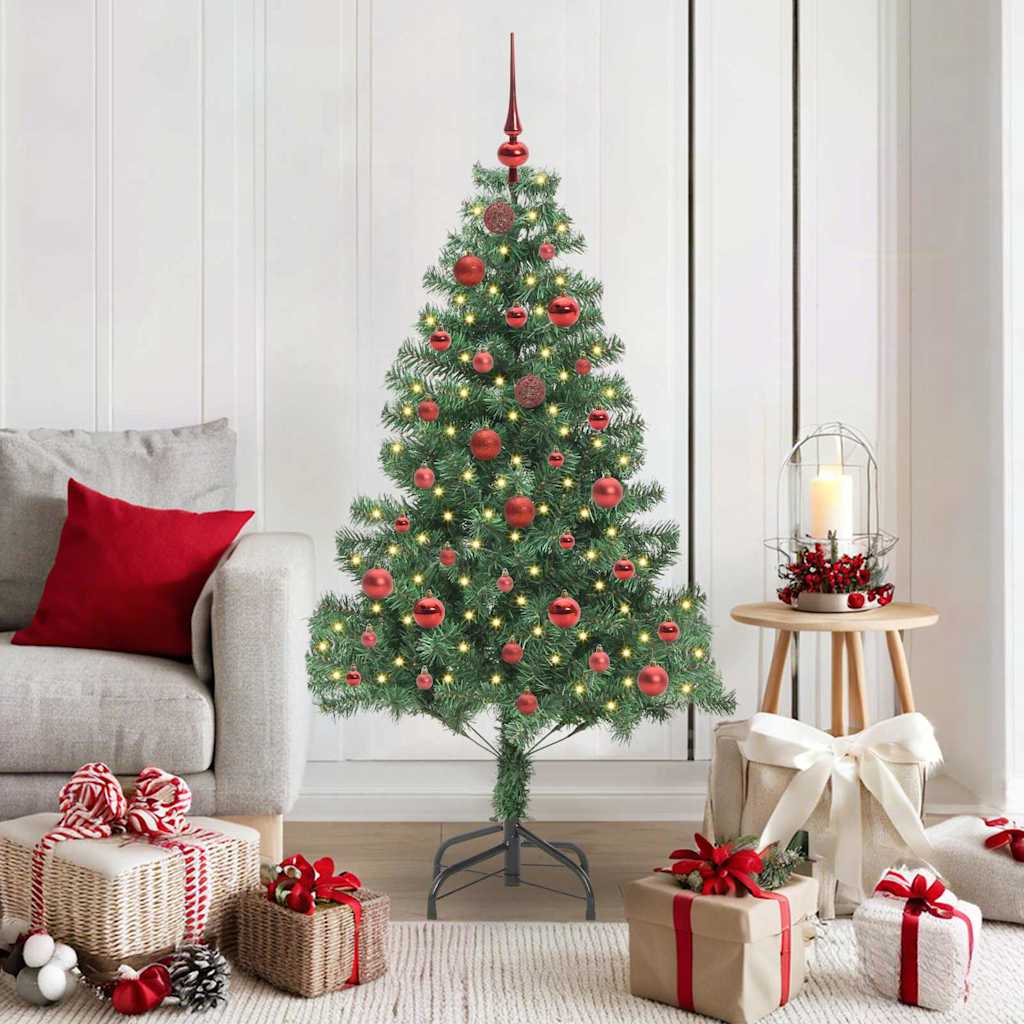 VidaXL Sapin de Noël avec 150 LED avec PVC vert standard 150 cm