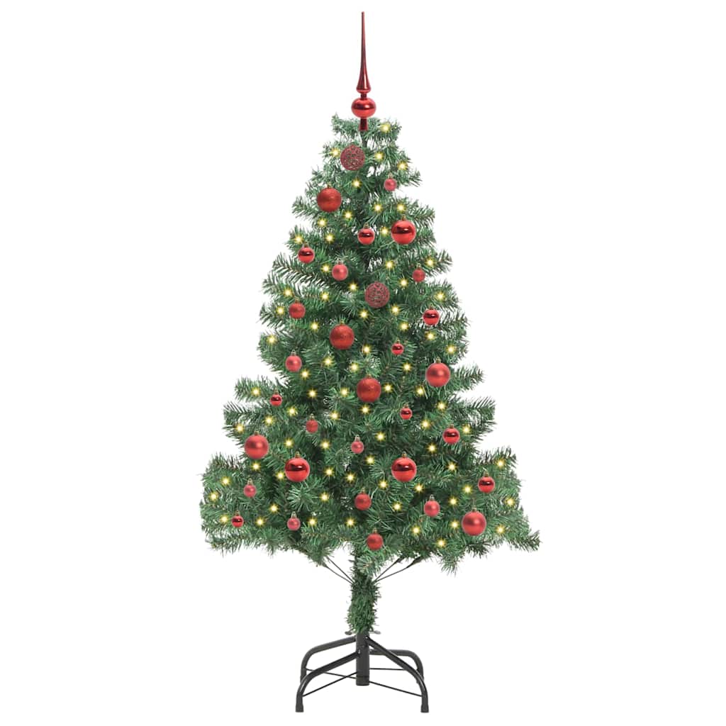 VidaXL Sapin de Noël avec 150 LED avec PVC vert standard 150 cm