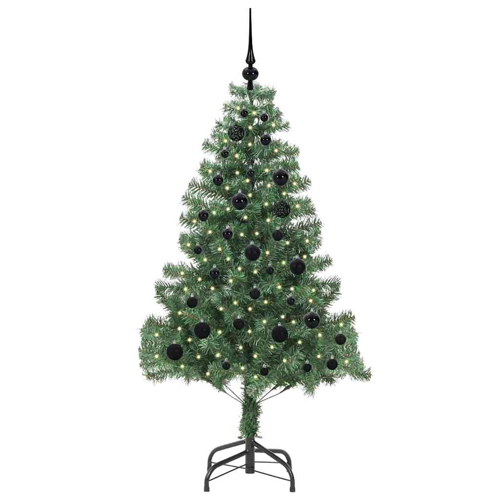 VidaXL Sapin de Noël avec 150 LED avec PVC vert standard 150 cm