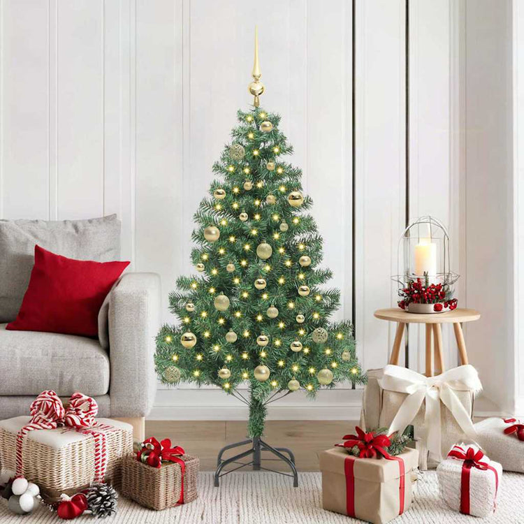 VidaXL Sapin de Noël avec 150 LED avec PVC vert standard 150 cm
