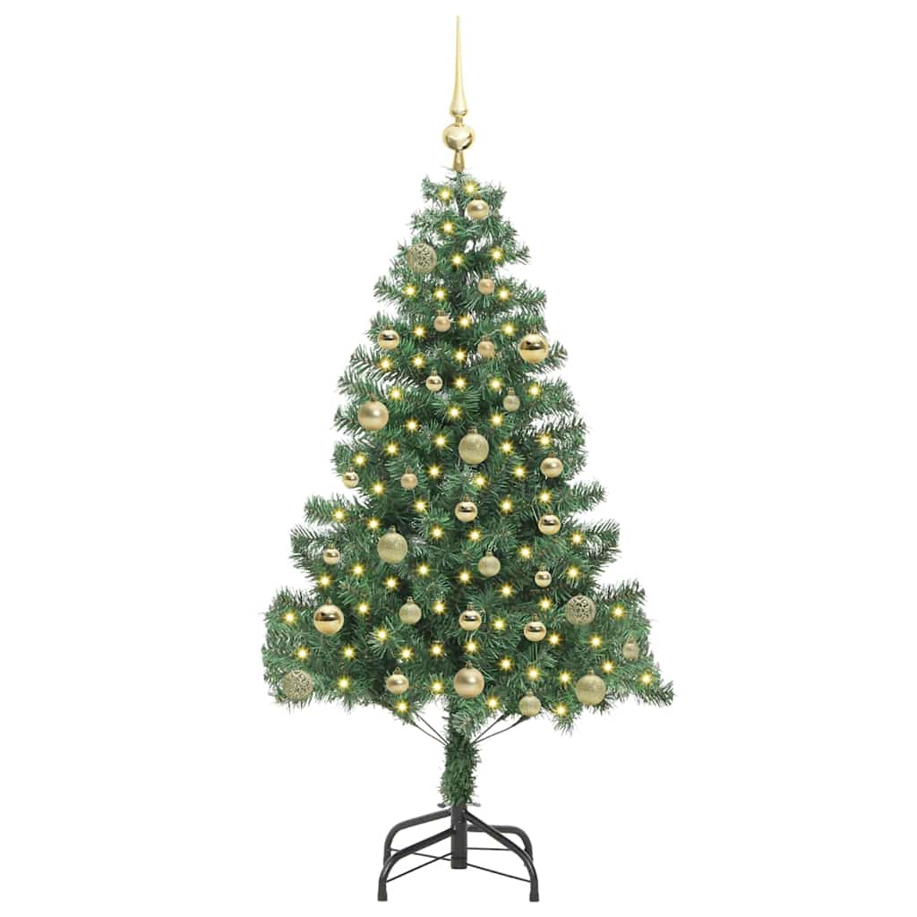 VidaXL Sapin de Noël avec 150 LED avec PVC vert standard 150 cm