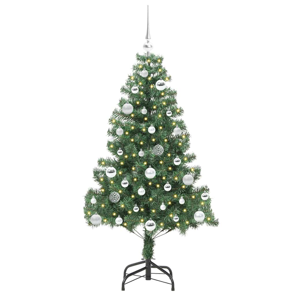 VidaXL Sapin de Noël avec 150 LED avec PVC vert standard 150 cm