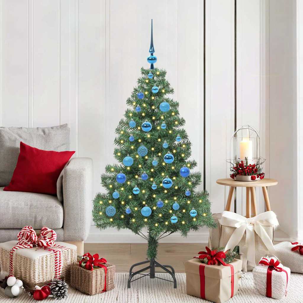 VidaXL Sapin de Noël avec 150 LED avec PVC vert standard 150 cm
