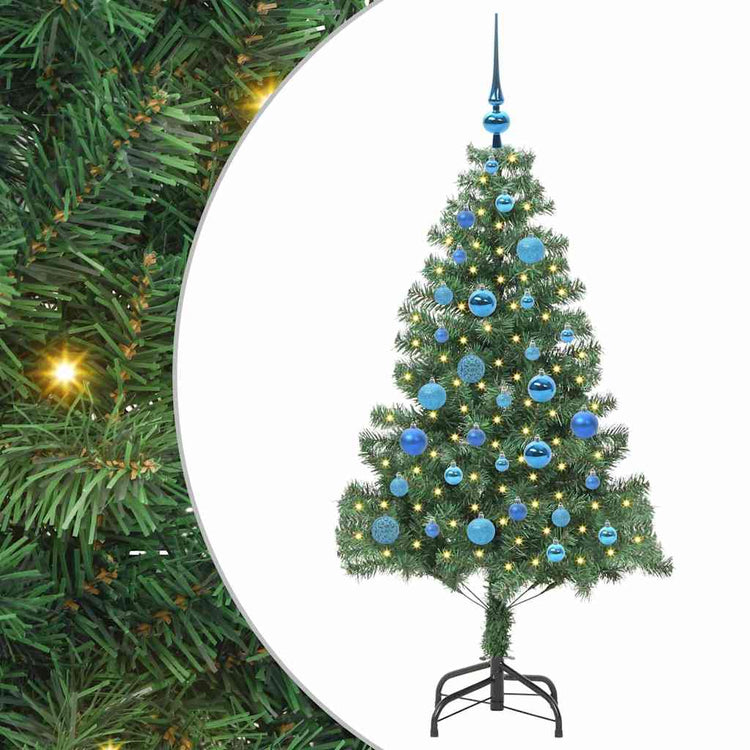 VidaXL Sapin de Noël avec 150 LED avec PVC vert standard 150 cm