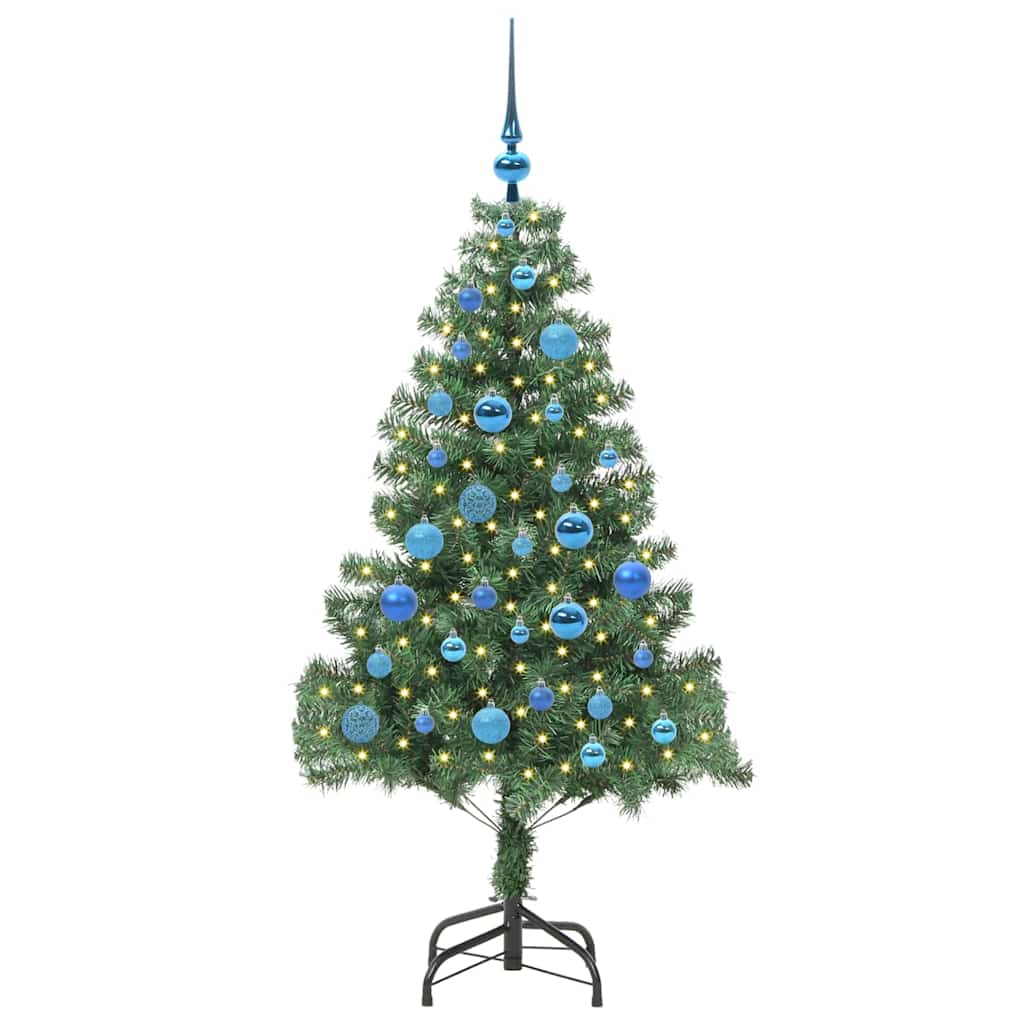 VidaXL Sapin de Noël avec 150 LED avec PVC vert standard 150 cm