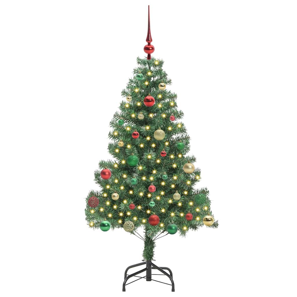 VidaXL Sapin de Noël avec 150 LED avec PVC vert standard 150 cm