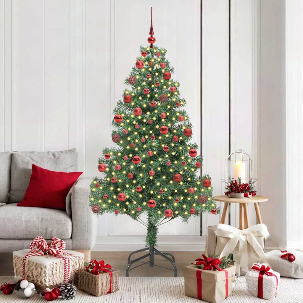 Vidaxx Sapin de Noël avec 300 LED avec PVC vert standard 180 cm