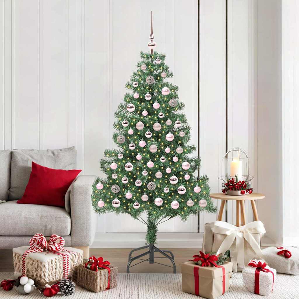 Vidaxx Sapin de Noël avec 300 LED avec PVC vert standard 180 cm