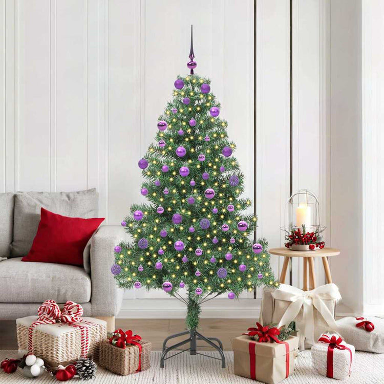 Vidaxx Sapin de Noël avec 300 LED avec PVC vert standard 180 cm