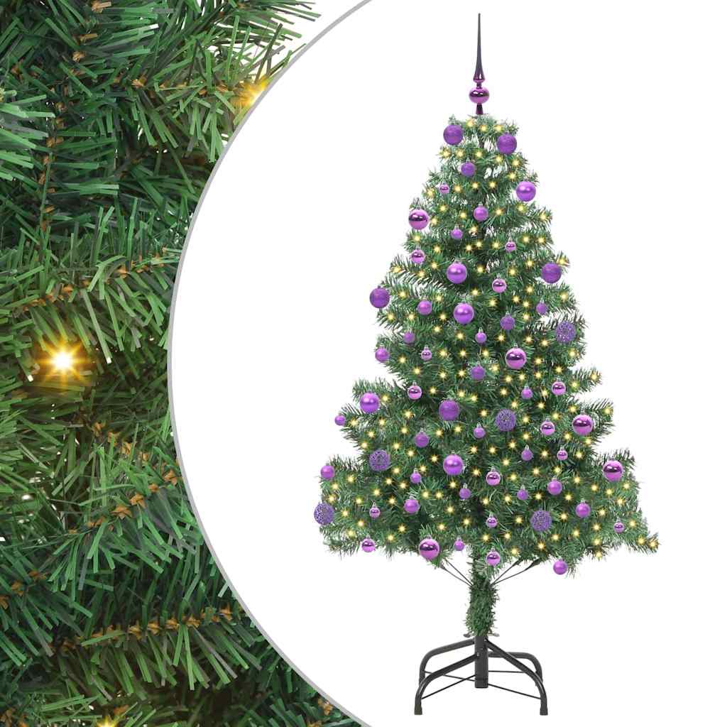 Vidaxx Sapin de Noël avec 300 LED avec PVC vert standard 180 cm