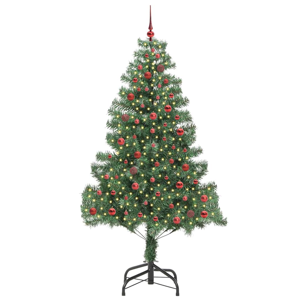 VidaXL Sapin de Noël avec 300 LED avec PVC vert standard 210 cm