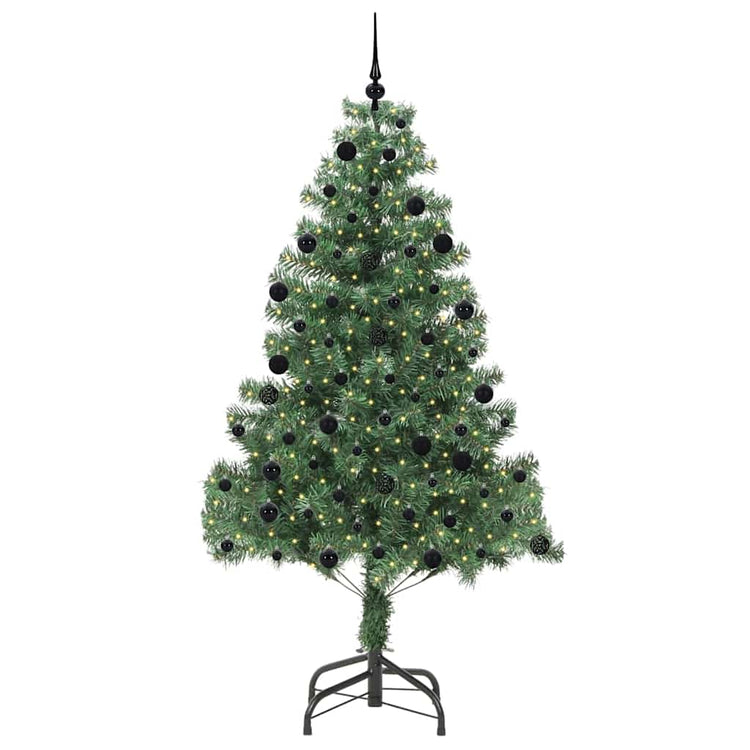 VidaXL Sapin de Noël avec 300 LED avec PVC vert standard 210 cm