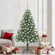 VidaXL Sapin de Noël avec 300 LED avec PVC vert standard 210 cm
