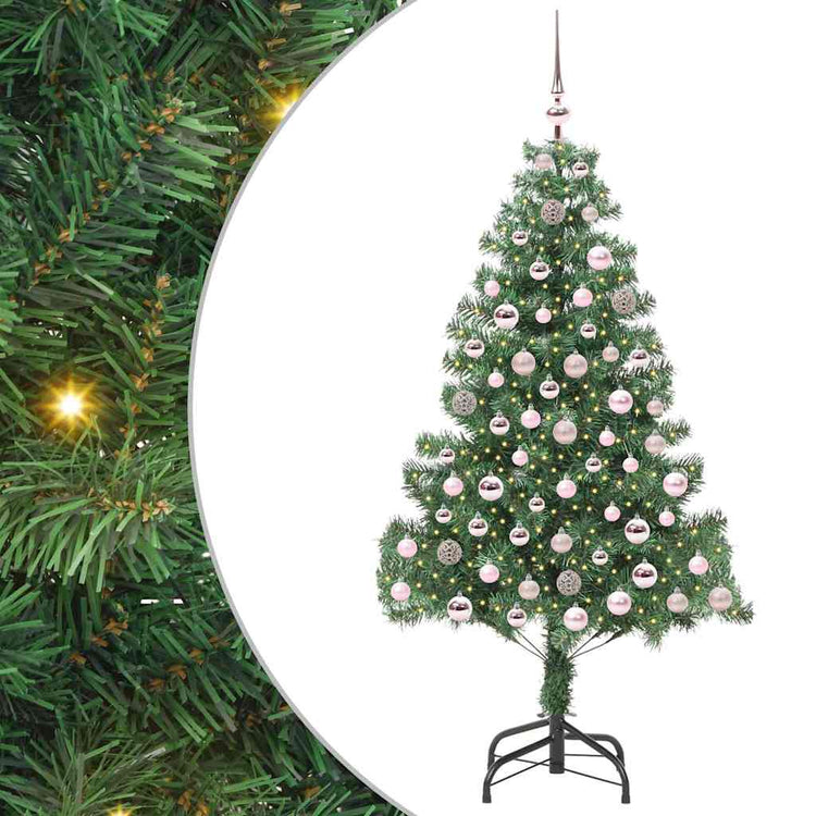 VidaXL Sapin de Noël avec 300 LED avec PVC vert standard 210 cm