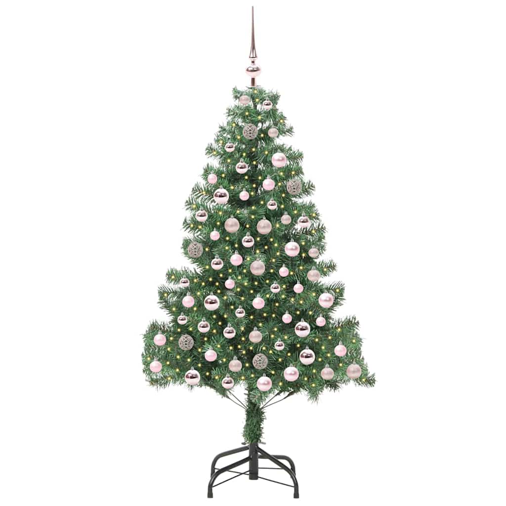 VidaXL Sapin de Noël avec 300 LED avec PVC vert standard 210 cm