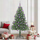 VidaXL Sapin de Noël avec 300 LED avec PVC vert standard 210 cm