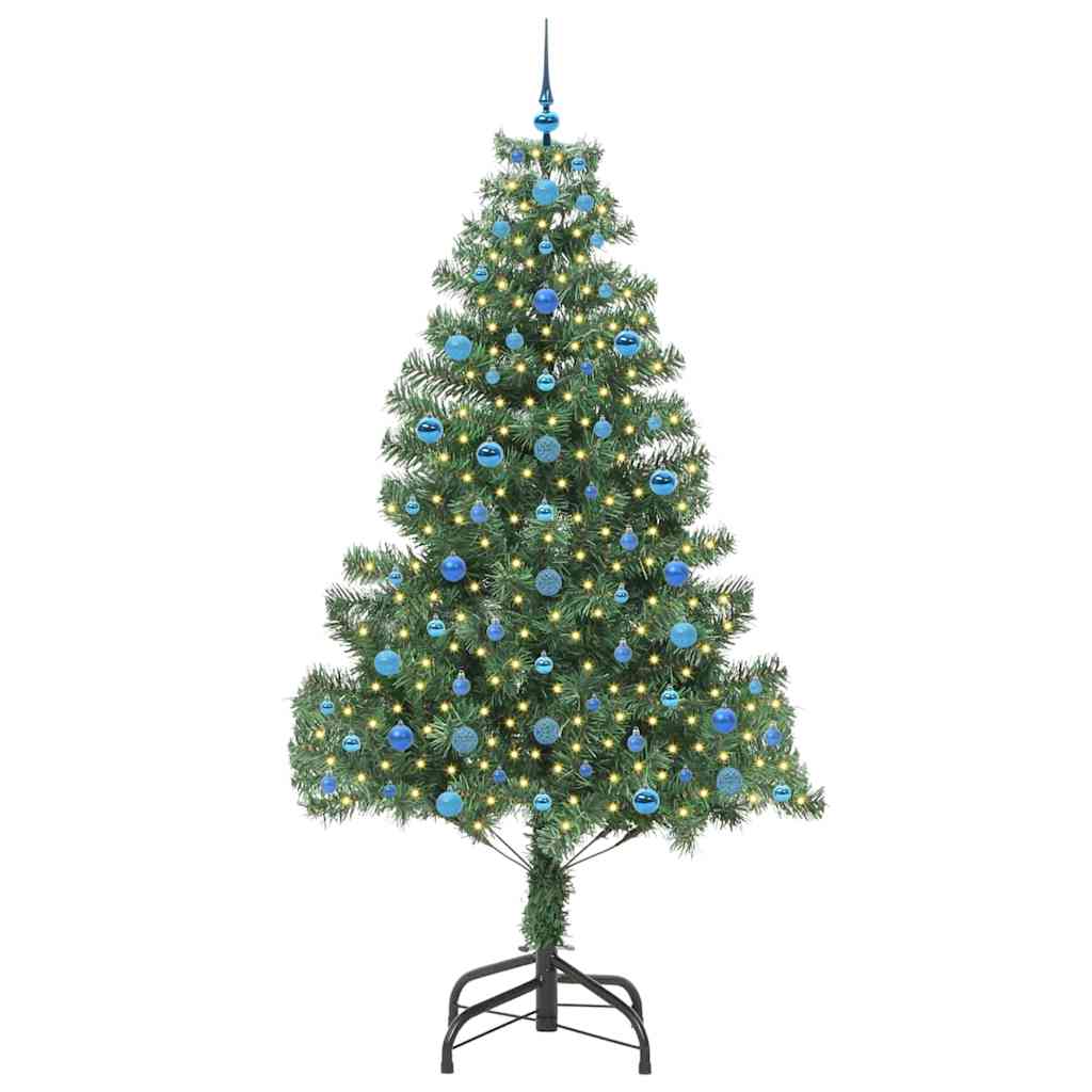VidaXL Sapin de Noël avec 300 LED avec PVC vert standard 210 cm