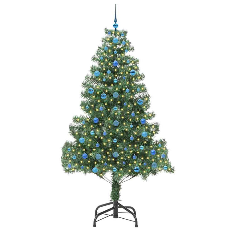 VidaXL Sapin de Noël avec 300 LED avec PVC vert standard 210 cm