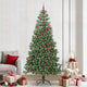 VidaXL Sapin de Noël avec 300 LED avec PVC vert standard 240 cm