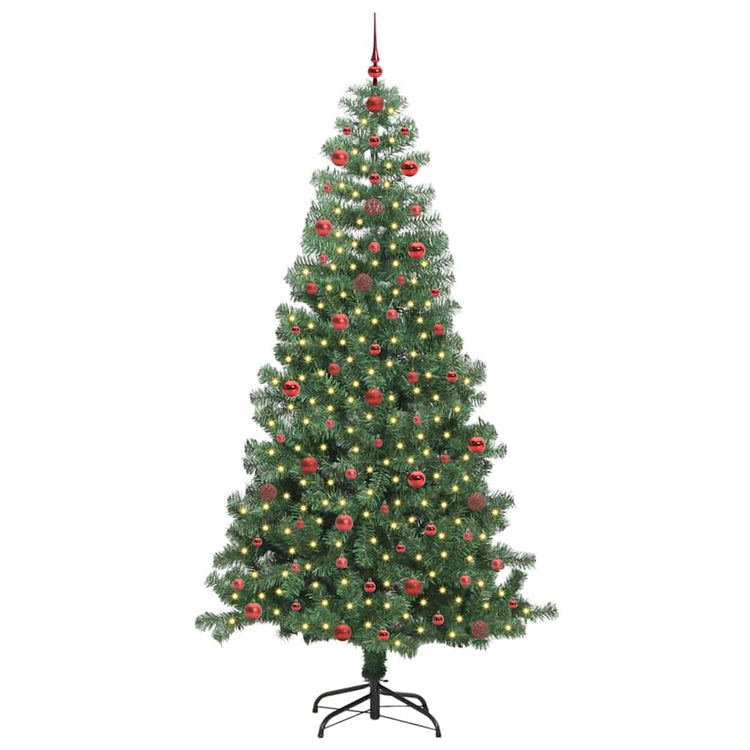 VidaXL Sapin de Noël avec 300 LED avec PVC vert standard 240 cm