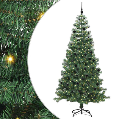 VidaXL Sapin de Noël avec 300 LED avec PVC vert standard 240 cm