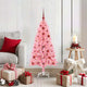 VidaXL Sapin de Noël avec 150 LED avec PVC rose standard 120 cm