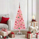 VidaXL Sapin de Noël avec 150 LED avec PVC rose standard 120 cm