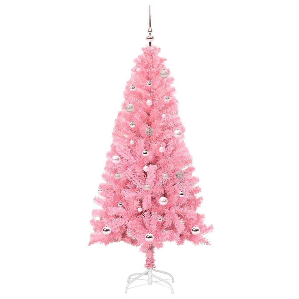 VidaXL Sapin de Noël avec 150 LED avec PVC rose standard 150 cm