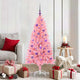 VidaXL Sapin de Noël avec 150 LED avec PVC rose standard 150 cm