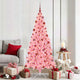 VidaXL Sapin de Noël avec 300 LED avec PVC rose standard 180 cm