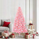 VidaXL Sapin de Noël avec 300 LED avec PVC rose standard 180 cm