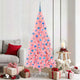 VidaXL Sapin de Noël avec 300 LED avec PVC rose standard 180 cm