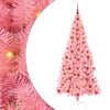 VidaXL Sapin de Noël avec 300 LED avec PVC rose standard 210 cm