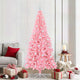 VidaXL Sapin de Noël avec 300 LED avec PVC rose standard 210 cm
