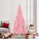 VidaXL Sapin de Noël avec 300 LED avec PVC rose standard 210 cm