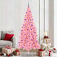 VidaXL Sapin de Noël avec 300 LED avec PVC rose standard 210 cm